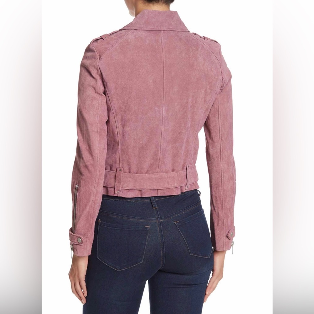 Andrew Marc New York Sabrina Suede Moto Jacket - Picture 2 of 12